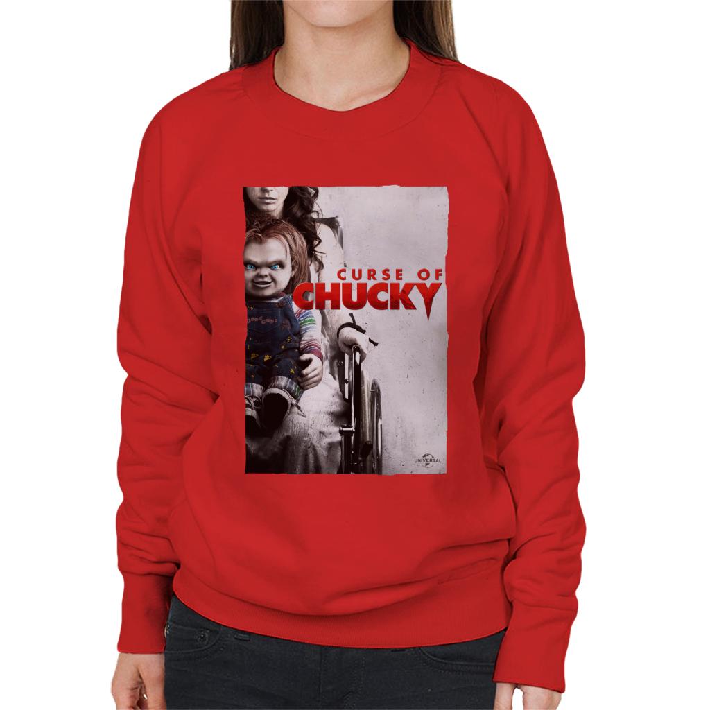 Chucky Curse Of Chucky Poster Women's Sweatshirt-ALL + EVERY