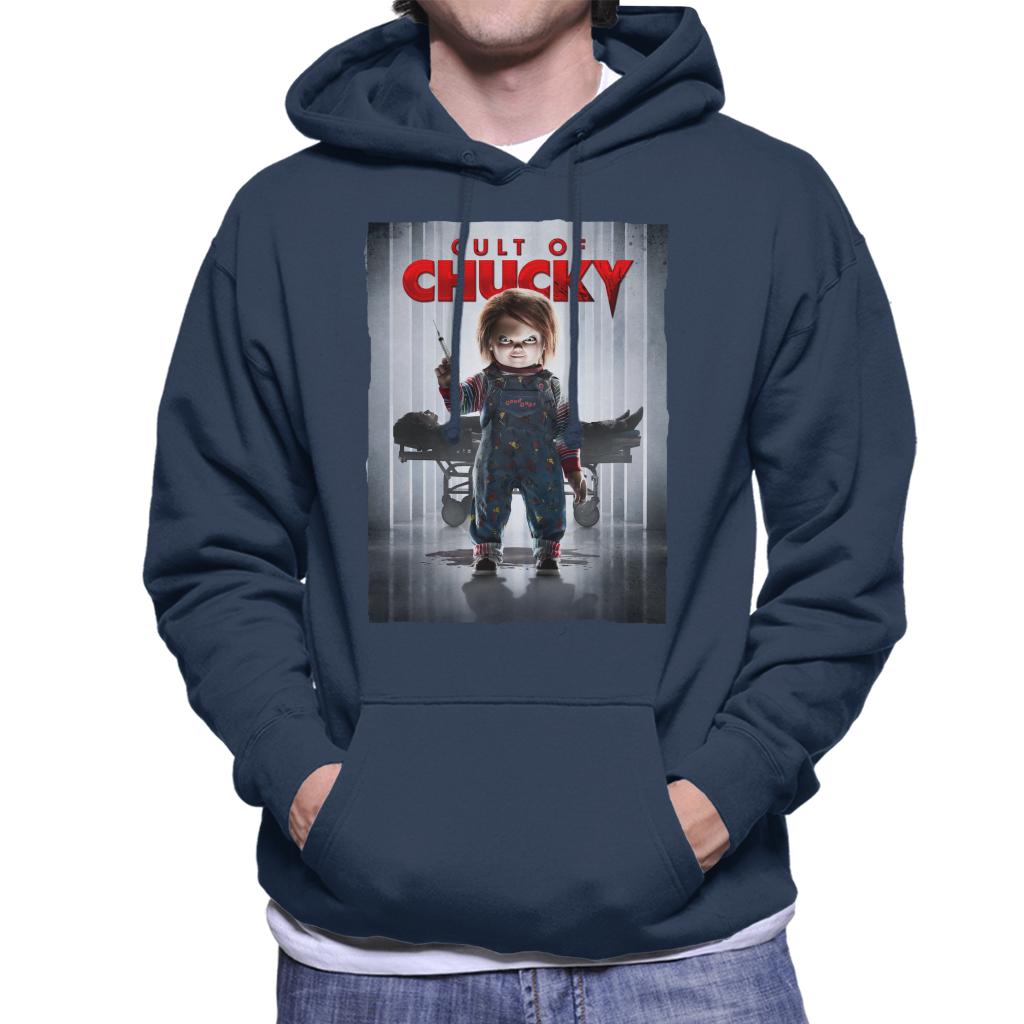 Chucky Cult Of Chucky Poster Men's Hooded Sweatshirt-ALL + EVERY