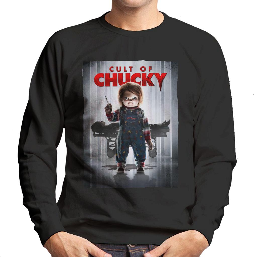 Chucky Cult Of Chucky Poster Men's Sweatshirt-ALL + EVERY