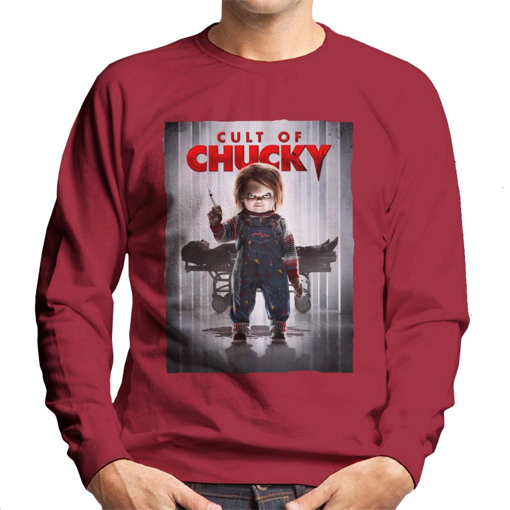 Chucky Cult Of Chucky Poster Men's Sweatshirt-ALL + EVERY