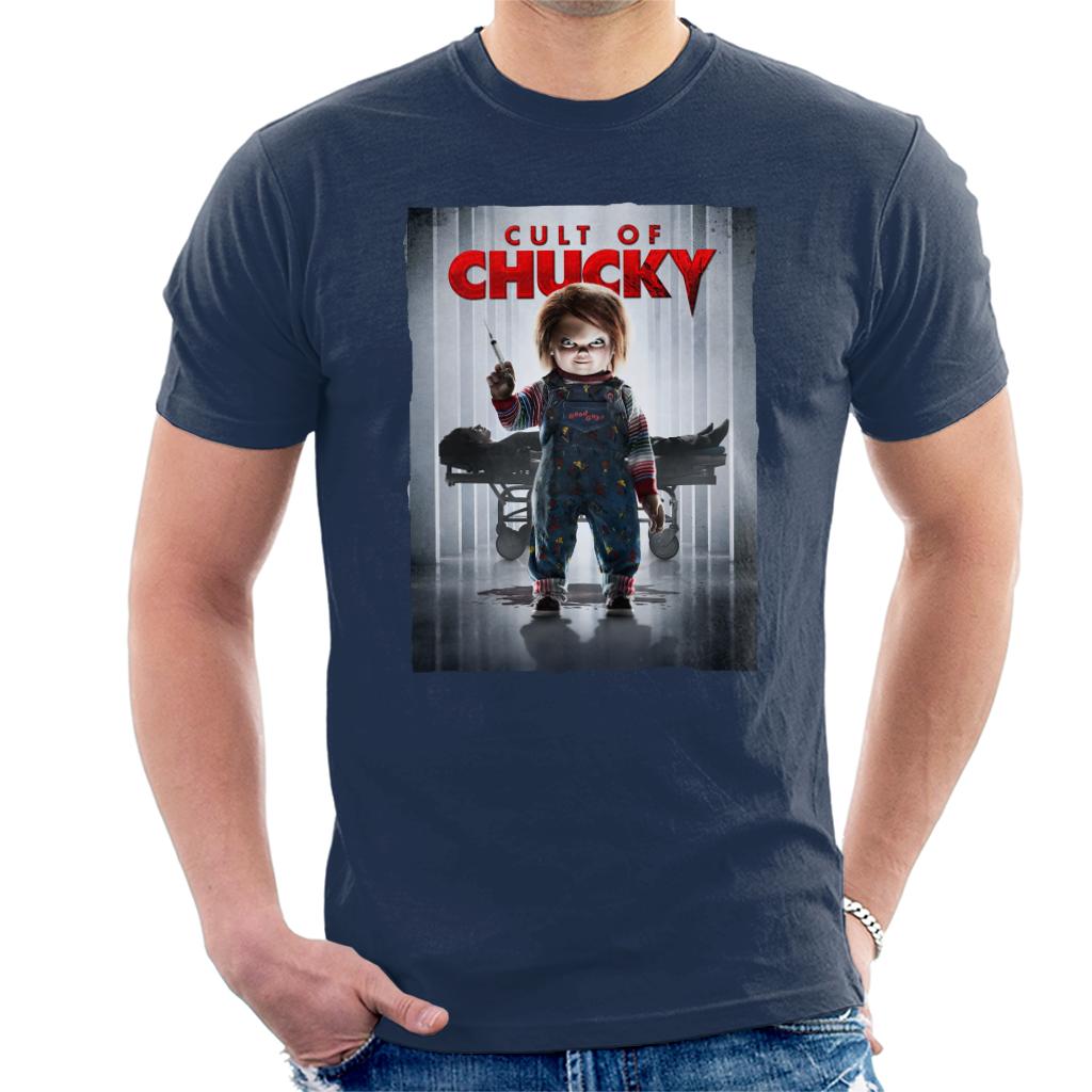 Chucky Cult Of Chucky Poster Men's T-Shirt-ALL + EVERY