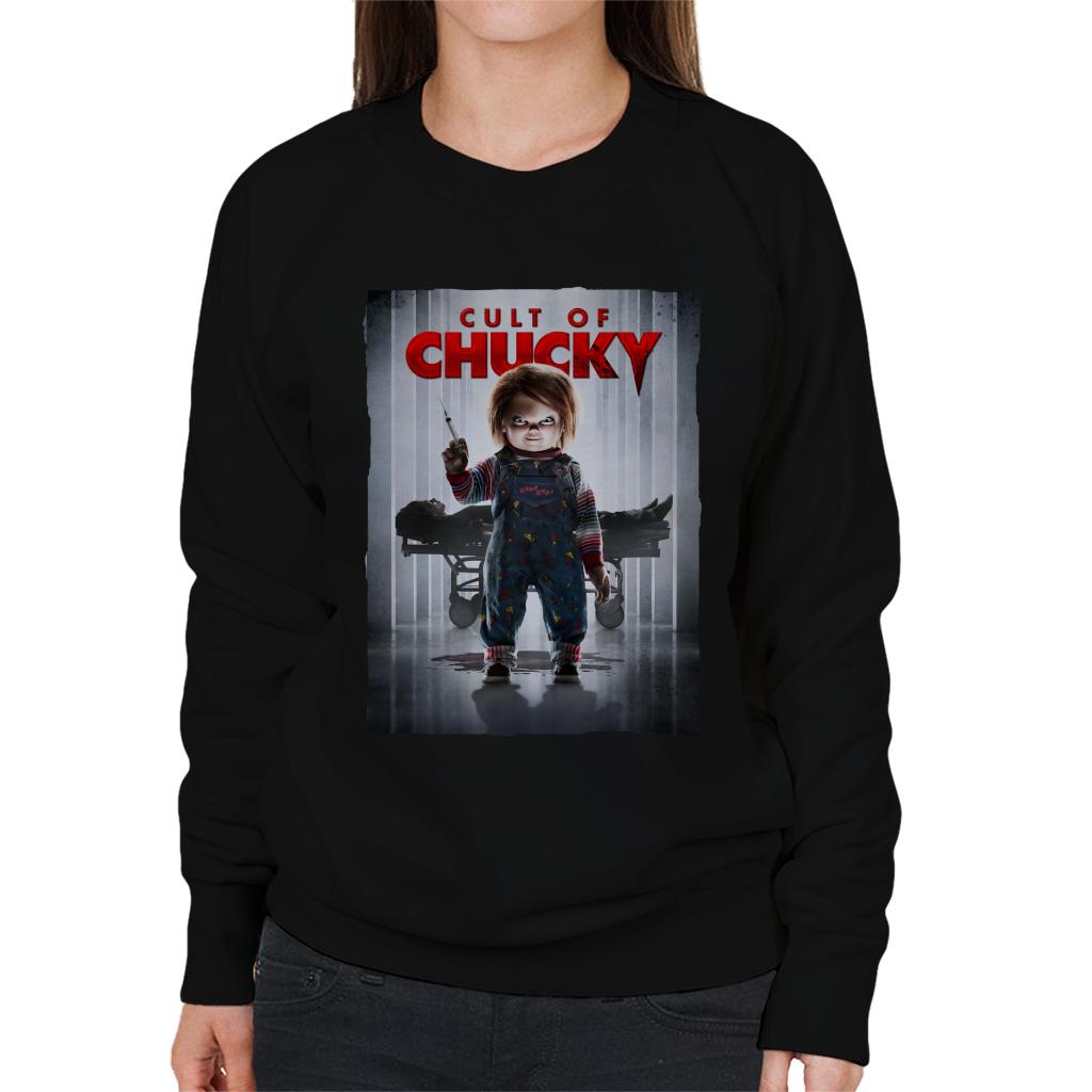 Chucky Cult Of Chucky Poster Women's Sweatshirt-ALL + EVERY