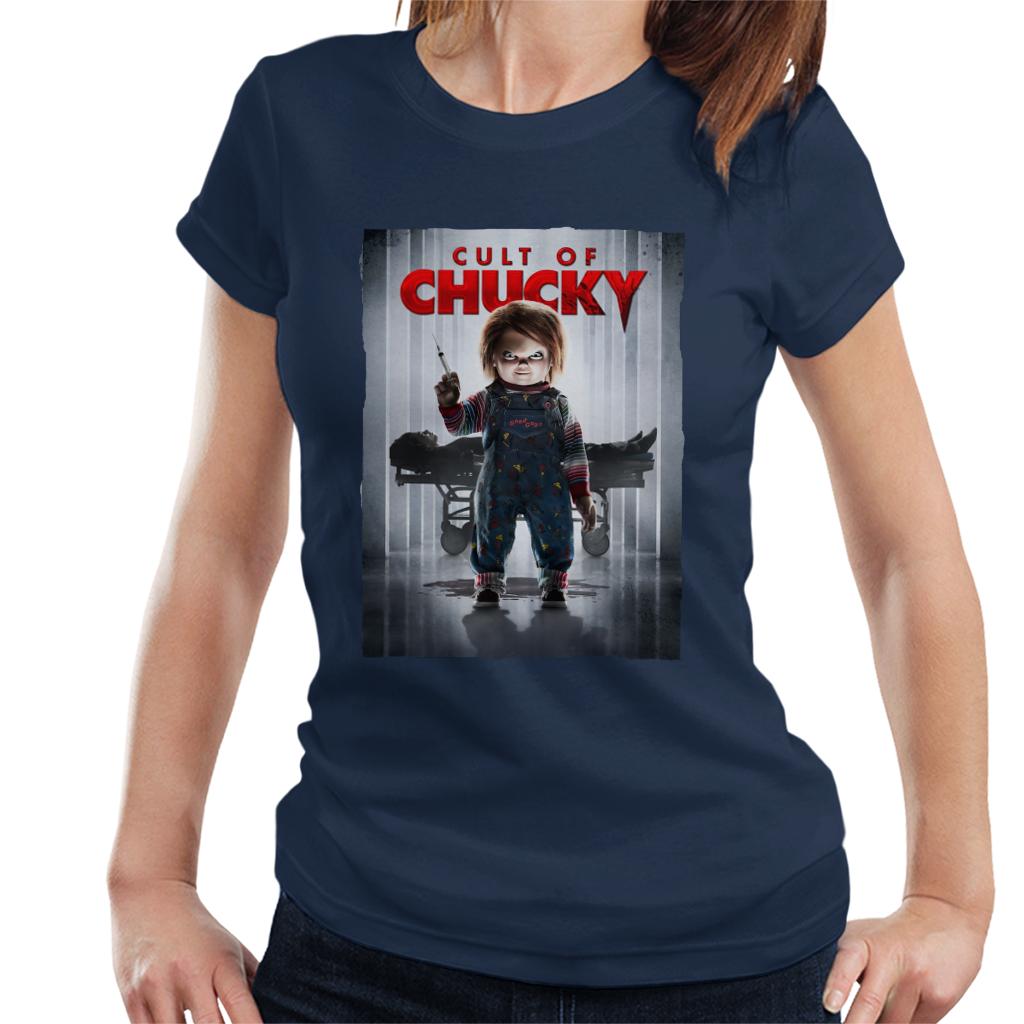 Chucky Cult Of Chucky Poster Women's T-Shirt-ALL + EVERY