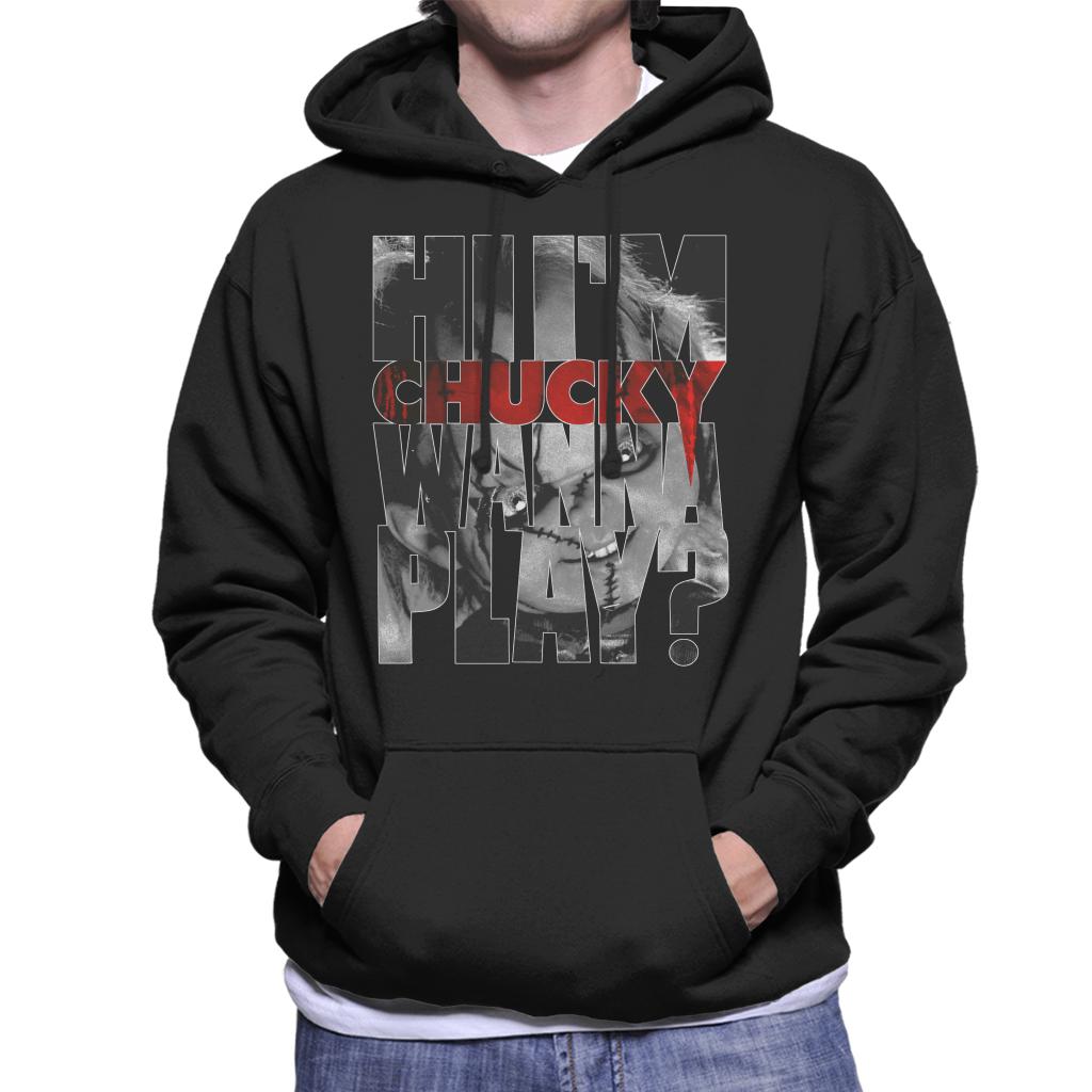 Chucky Hi Im Chucky Scars And Stitches Men's Hooded Sweatshirt-ALL + EVERY