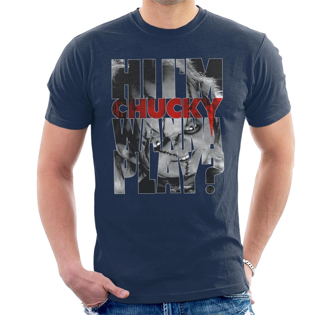 Chucky Hi Im Chucky Scars And Stitches Men's T-Shirt-ALL + EVERY