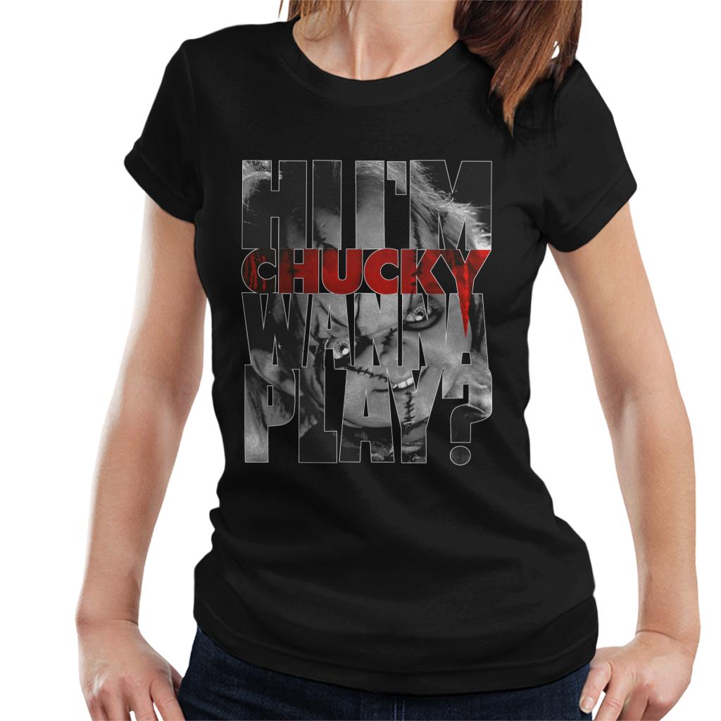 Chucky Hi Im Chucky Scars And Stitches Women's T-Shirt-ALL + EVERY