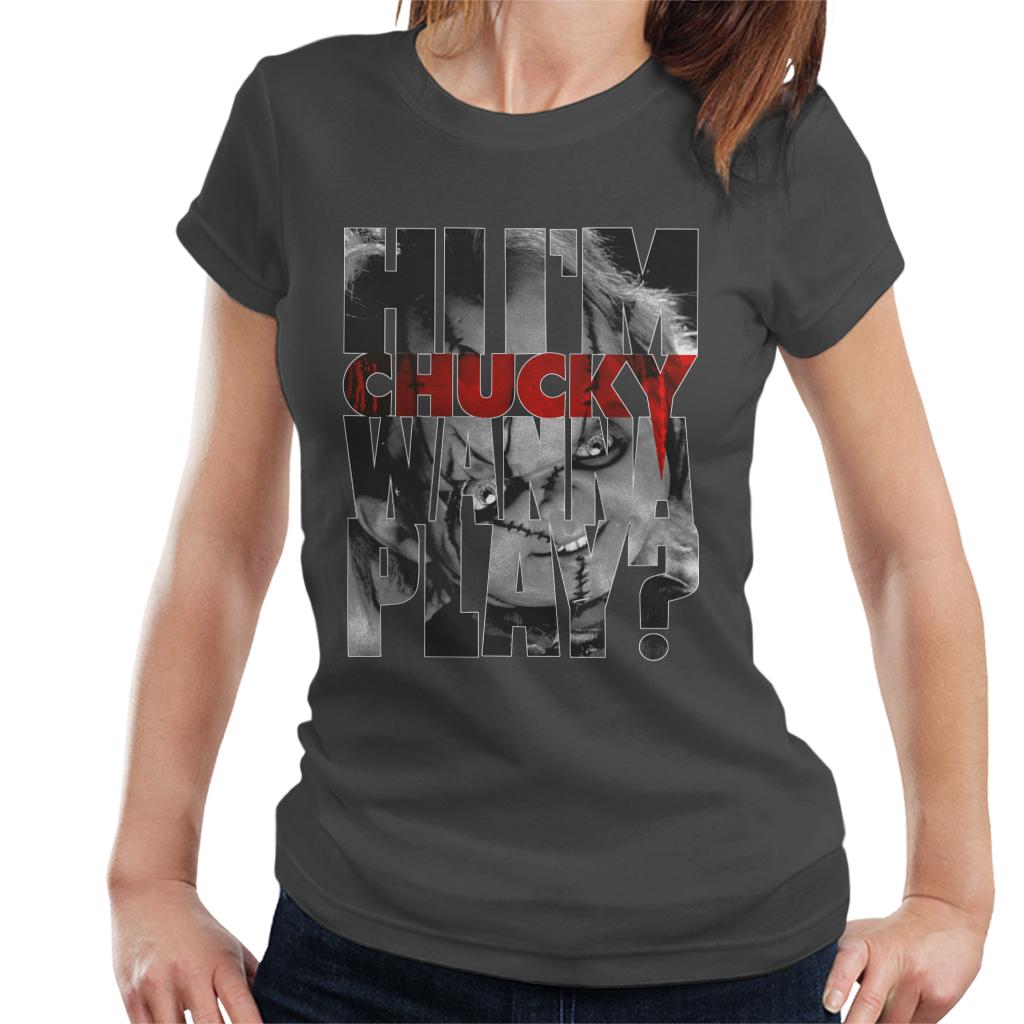 Chucky Hi Im Chucky Scars And Stitches Women's T-Shirt-ALL + EVERY