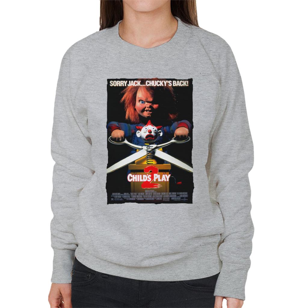 Chucky Childs Play 2 Sorry Jack Chucky Is Back Women's Sweatshirt-ALL + EVERY