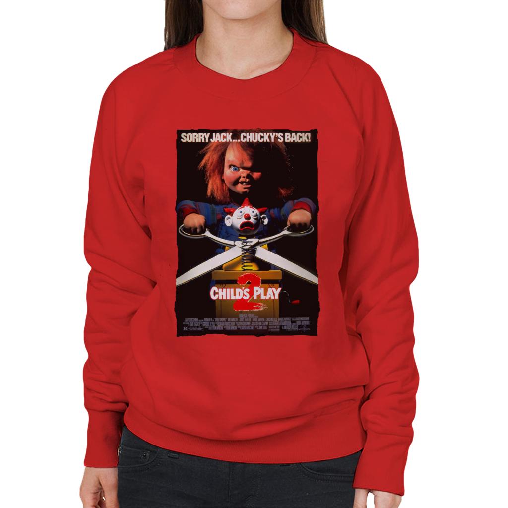 Chucky Childs Play 2 Sorry Jack Chucky Is Back Women's Sweatshirt-ALL + EVERY