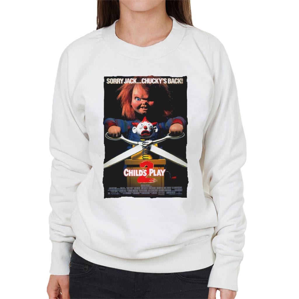 Chucky Childs Play 2 Sorry Jack Chucky Is Back Women's Sweatshirt-ALL + EVERY