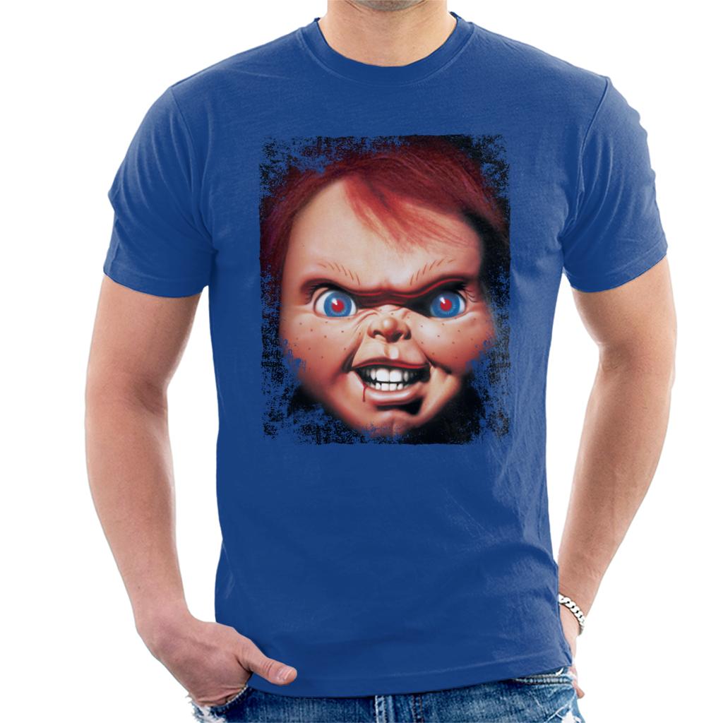 Chucky Face Close Up Men's T-Shirt-ALL + EVERY