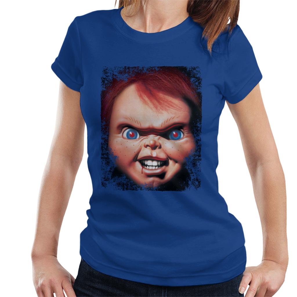 Chucky Face Close Up Women's T-Shirt-ALL + EVERY