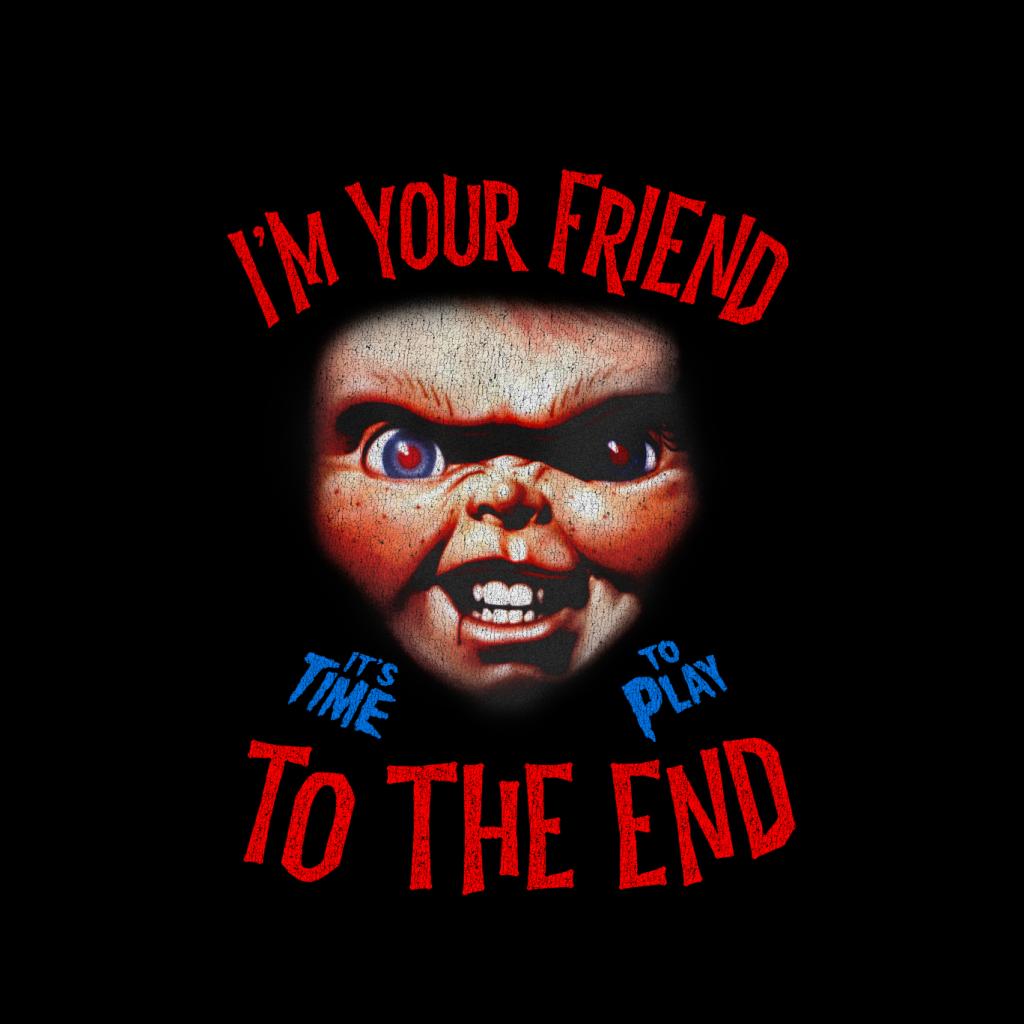 Chucky Im Your Friend To The End Women's Hooded Sweatshirt-ALL + EVERY