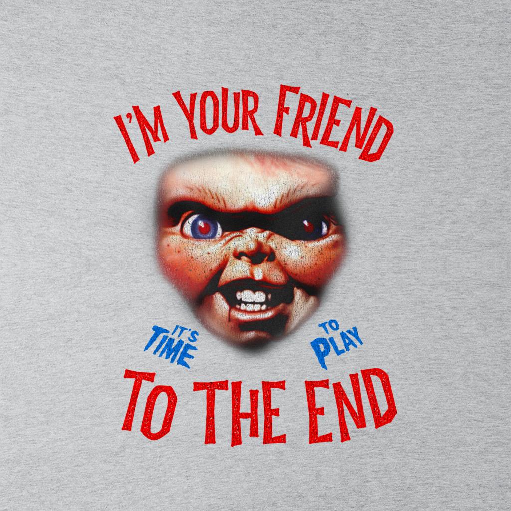 Chucky Im Your Friend To The End Women's Hooded Sweatshirt-ALL + EVERY