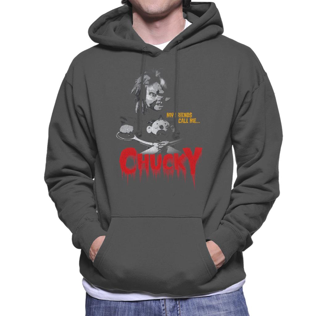 Chucky My Friends Call Me Chucky Men's Hooded Sweatshirt-ALL + EVERY