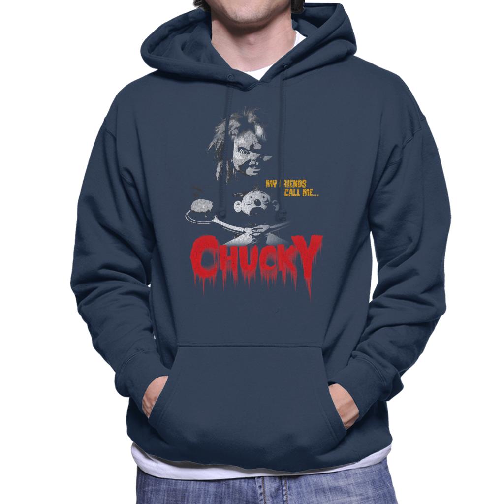 Chucky My Friends Call Me Chucky Men's Hooded Sweatshirt-ALL + EVERY