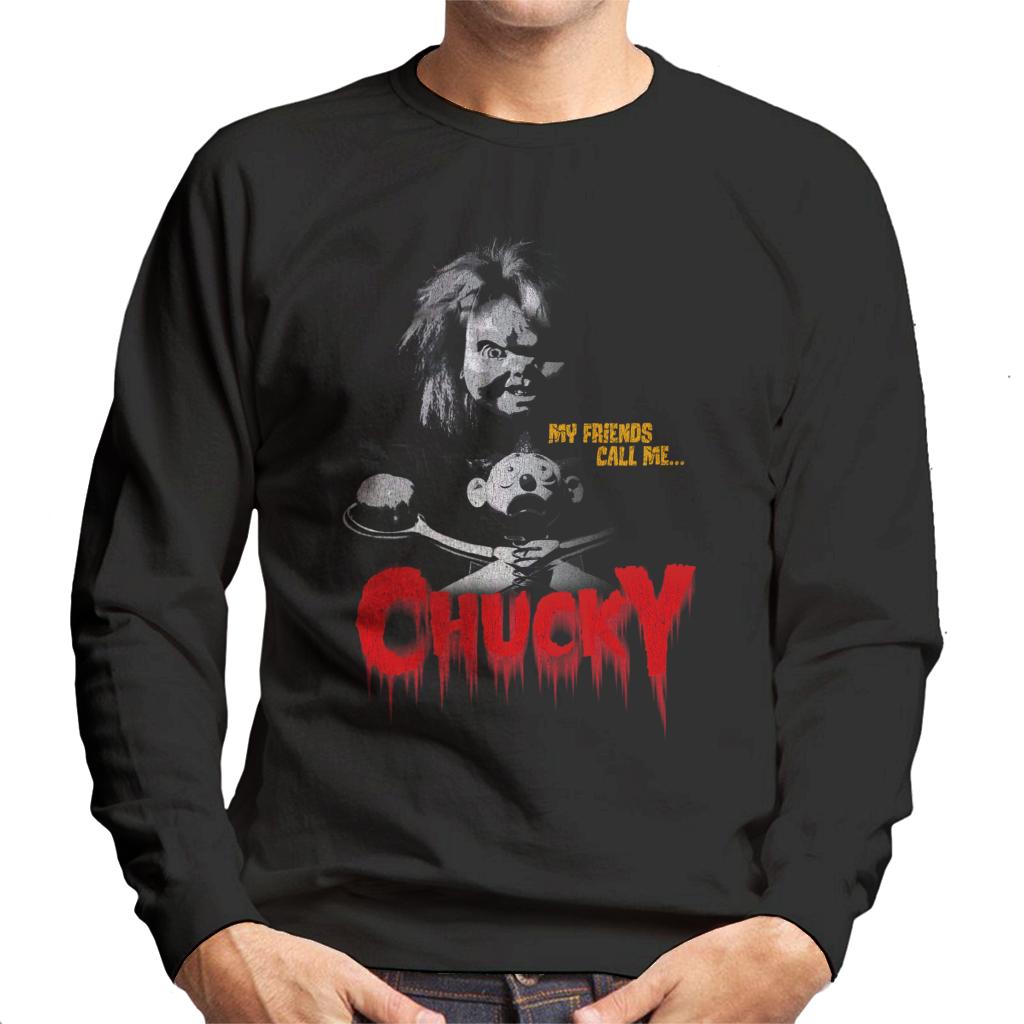 Chucky My Friends Call Me Chucky Men's Sweatshirt-ALL + EVERY