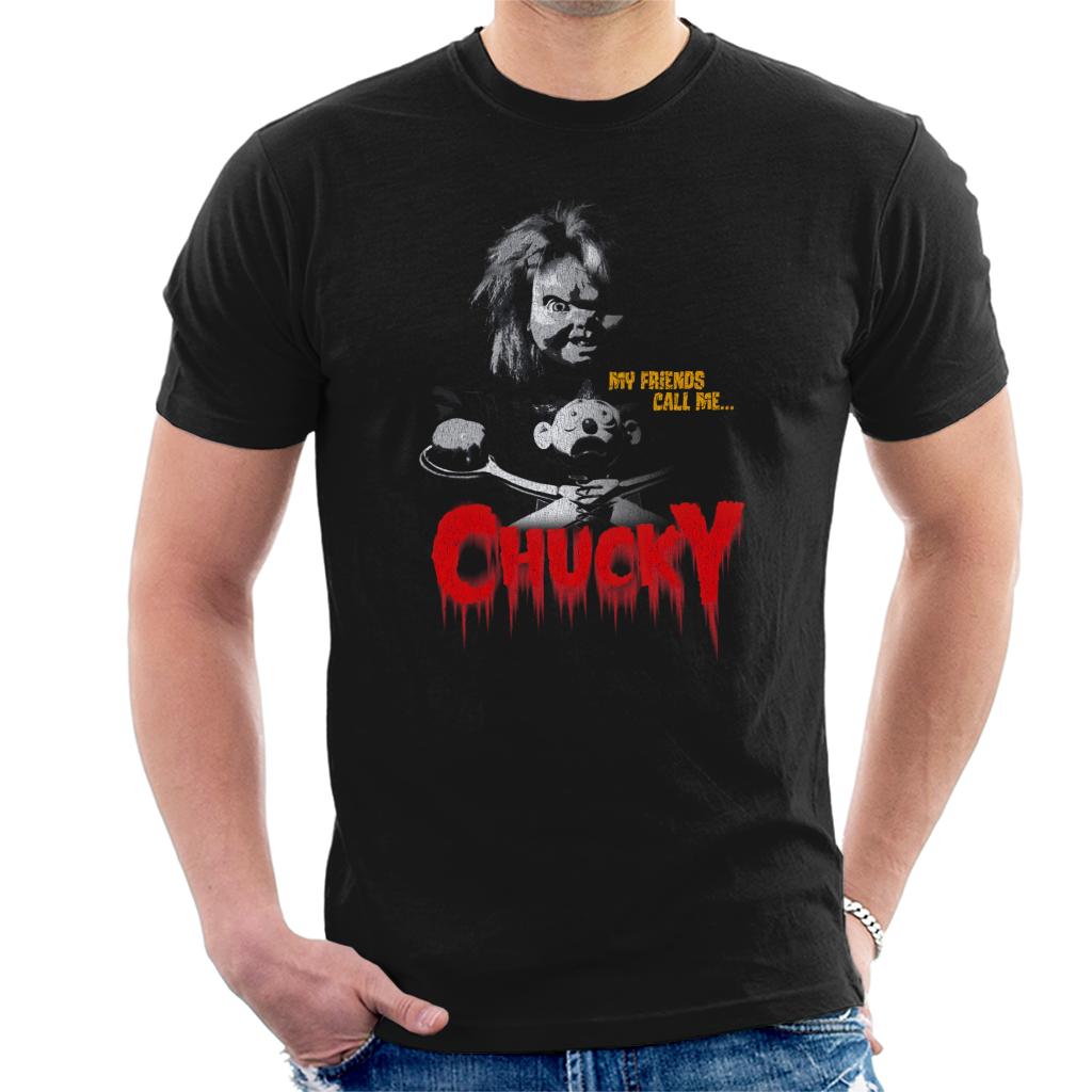 Chucky My Friends Call Me Chucky Men's T-Shirt-ALL + EVERY