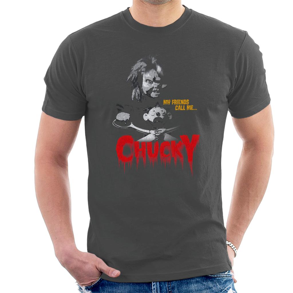 Chucky My Friends Call Me Chucky Men's T-Shirt-ALL + EVERY