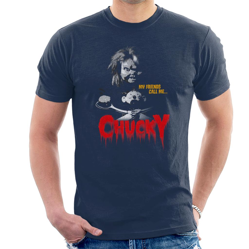 Chucky My Friends Call Me Chucky Men's T-Shirt-ALL + EVERY