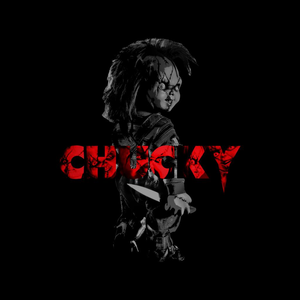 Chucky Looking Backwards Men's Sweatshirt-ALL + EVERY