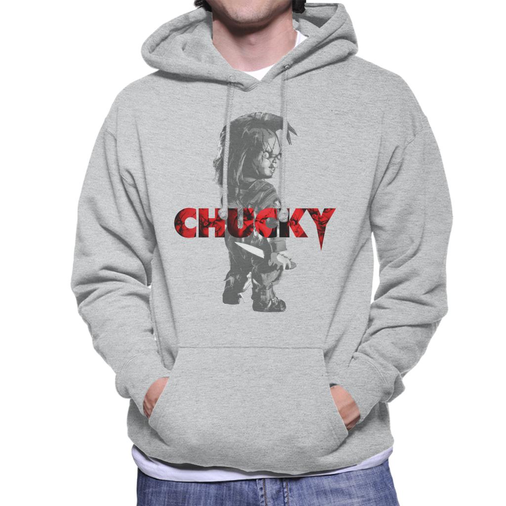 Chucky Looking Backwards Men's Hooded Sweatshirt-ALL + EVERY