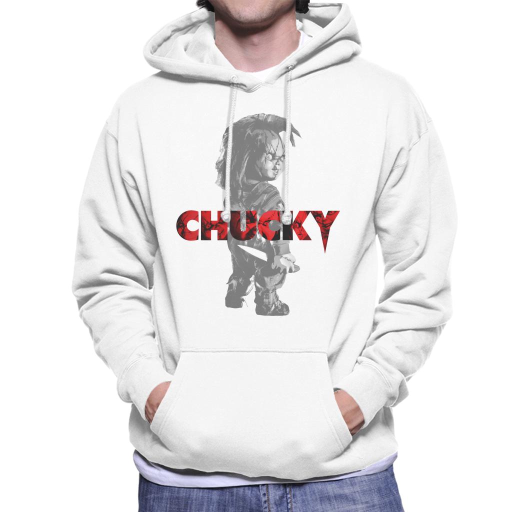 Chucky Looking Backwards Men's Hooded Sweatshirt-ALL + EVERY