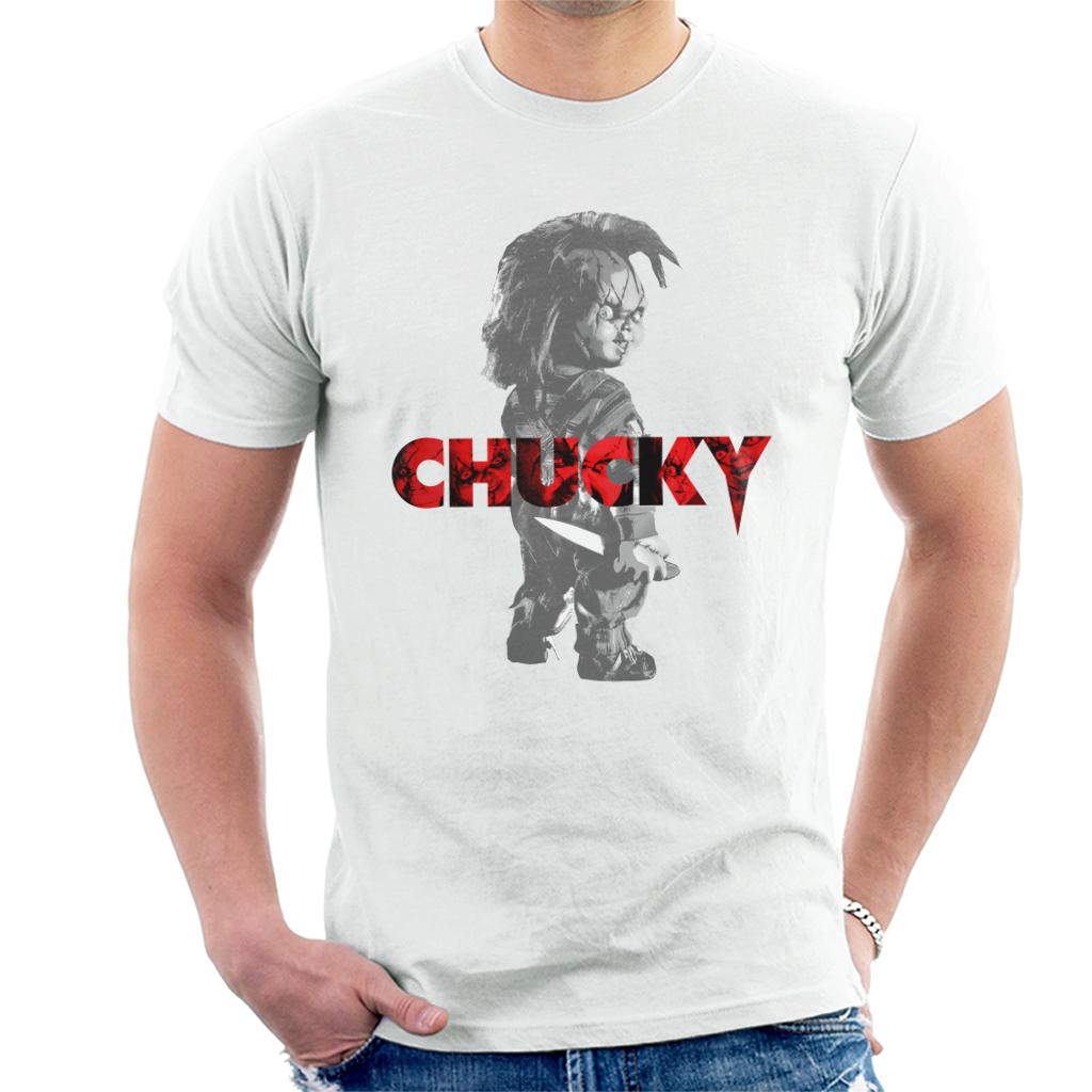 Chucky Looking Backwards Men's T-Shirt-ALL + EVERY