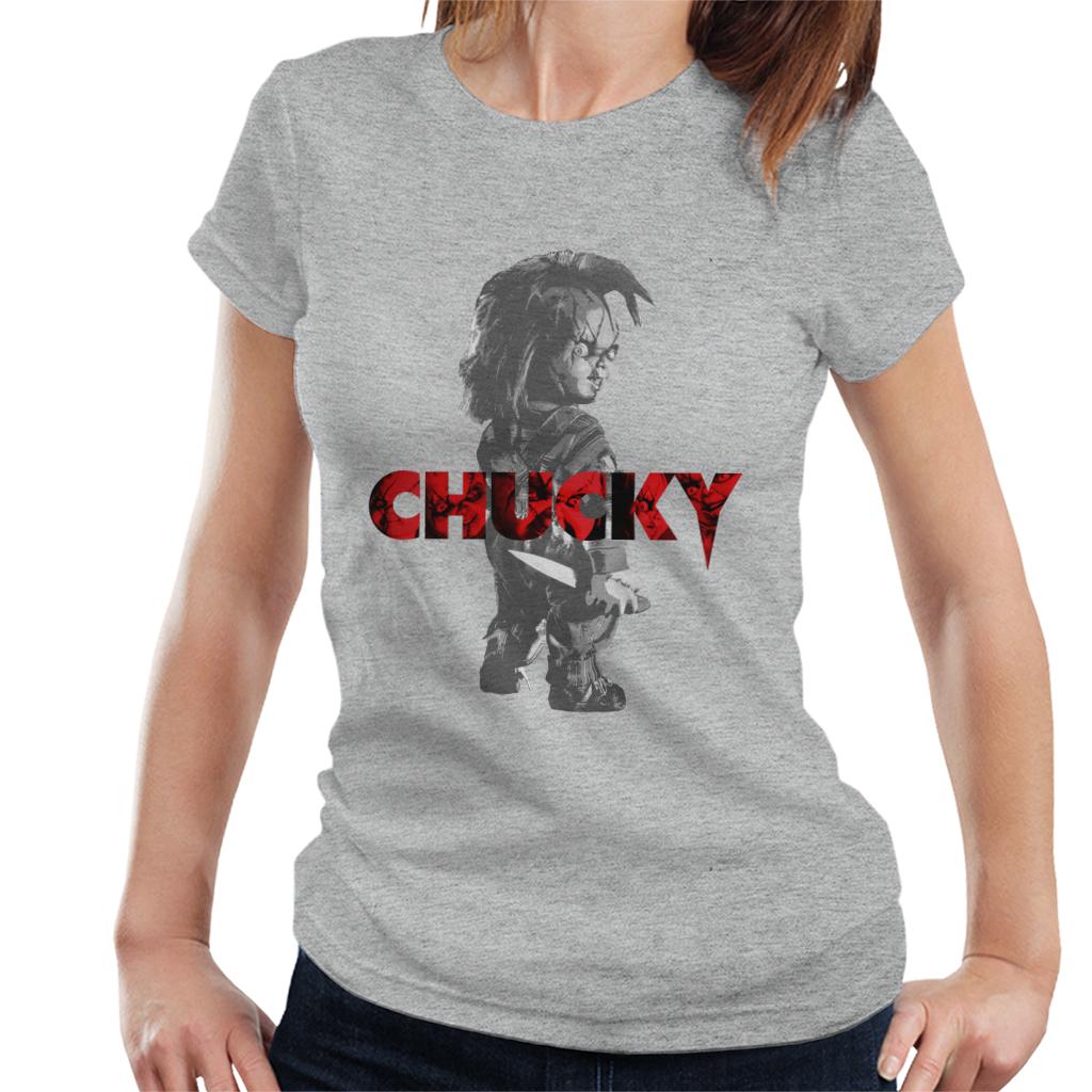 Chucky Looking Backwards Women's T-Shirt-ALL + EVERY