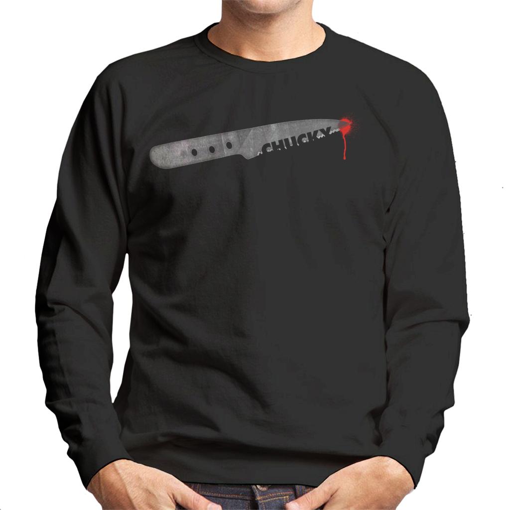 Chucky Droplet Of Blood Men's Sweatshirt-ALL + EVERY