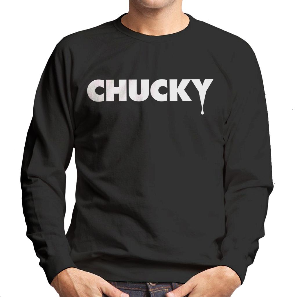 Child's Play Chucky Logo Bold Men's Sweatshirt-ALL + EVERY