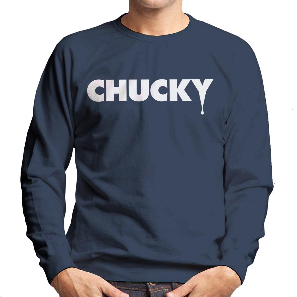 Child's Play Chucky Logo Bold Men's Sweatshirt-ALL + EVERY