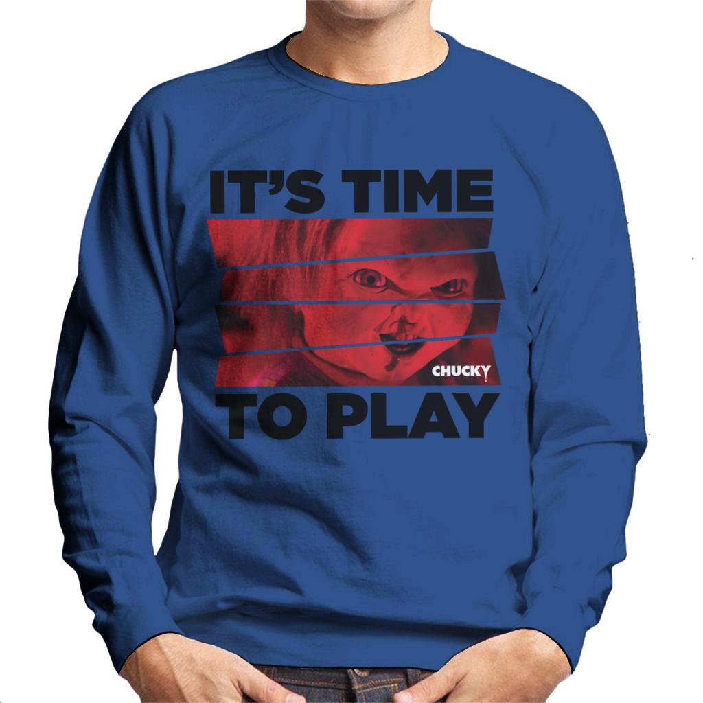 Chucky Its Time To Play Men's Sweatshirt-ALL + EVERY
