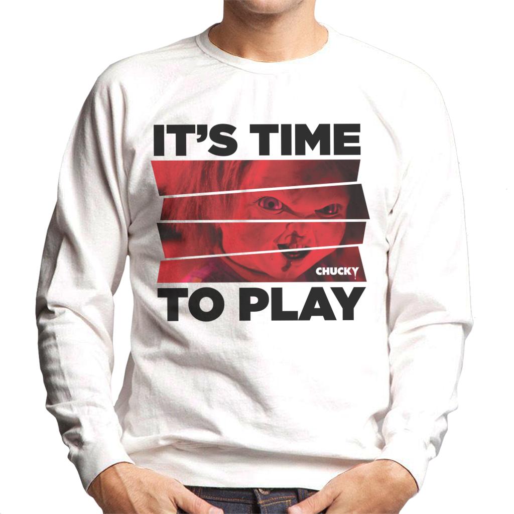 Chucky Its Time To Play Men's Sweatshirt-ALL + EVERY