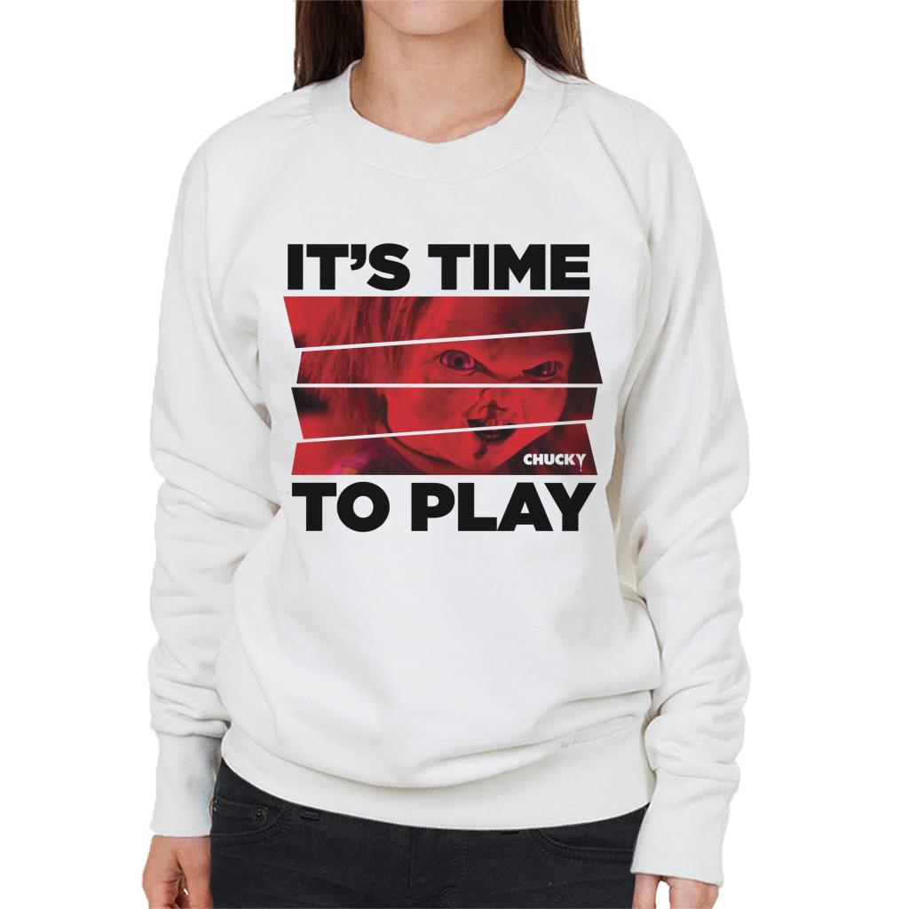 Chucky Its Time To Play Women's Sweatshirt-ALL + EVERY