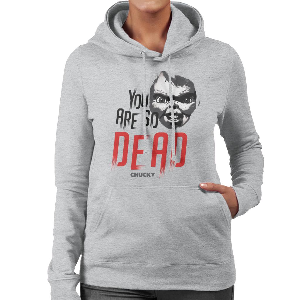 Chucky You Are So Dead Women's Hooded Sweatshirt-ALL + EVERY