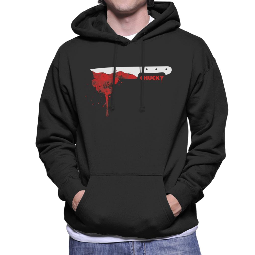 Chucky Floral Blood Drop Men's Hooded Sweatshirt-ALL + EVERY