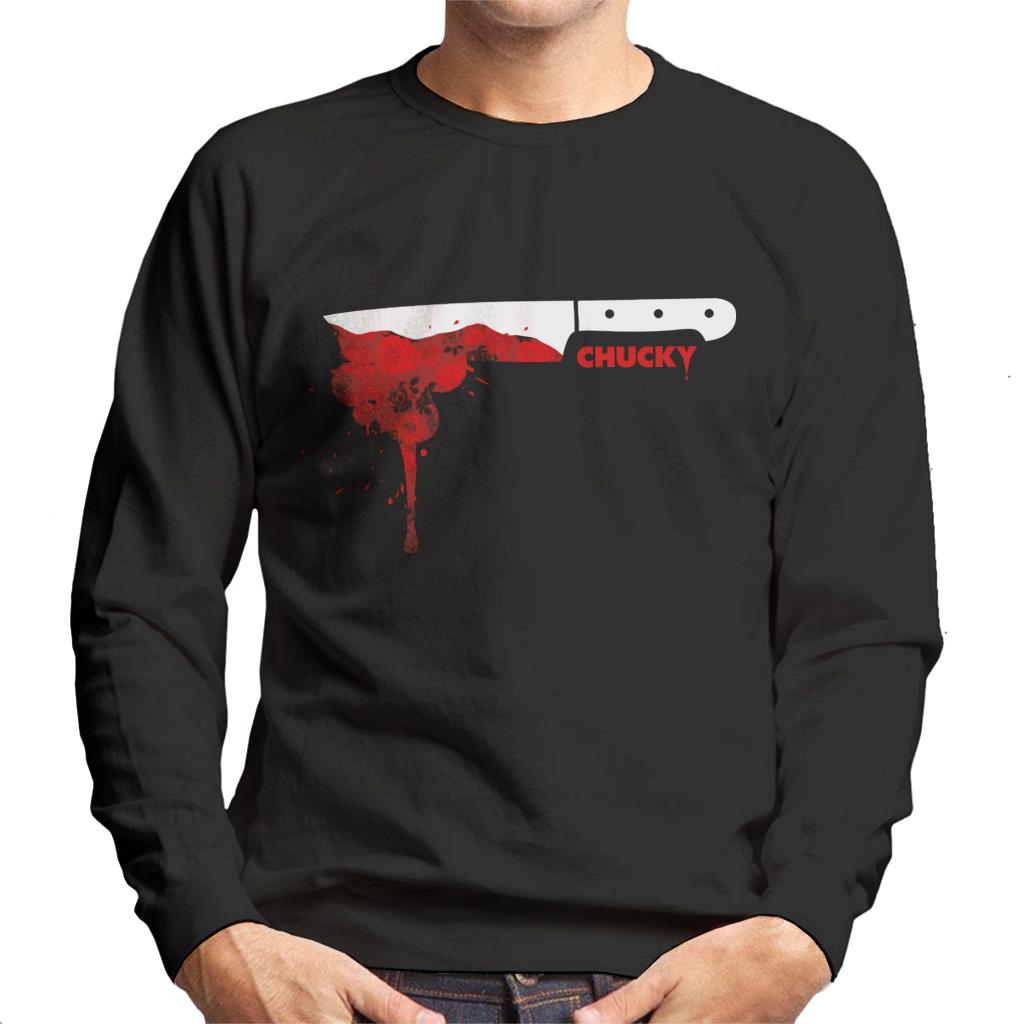 Chucky Floral Blood Drop Men's Sweatshirt-ALL + EVERY