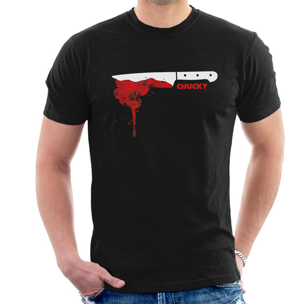 Chucky Floral Blood Drop Men's T-Shirt-ALL + EVERY