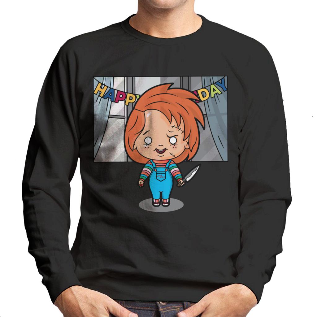 Chucky Happy Birthday Kawaii Men's Sweatshirt-ALL + EVERY