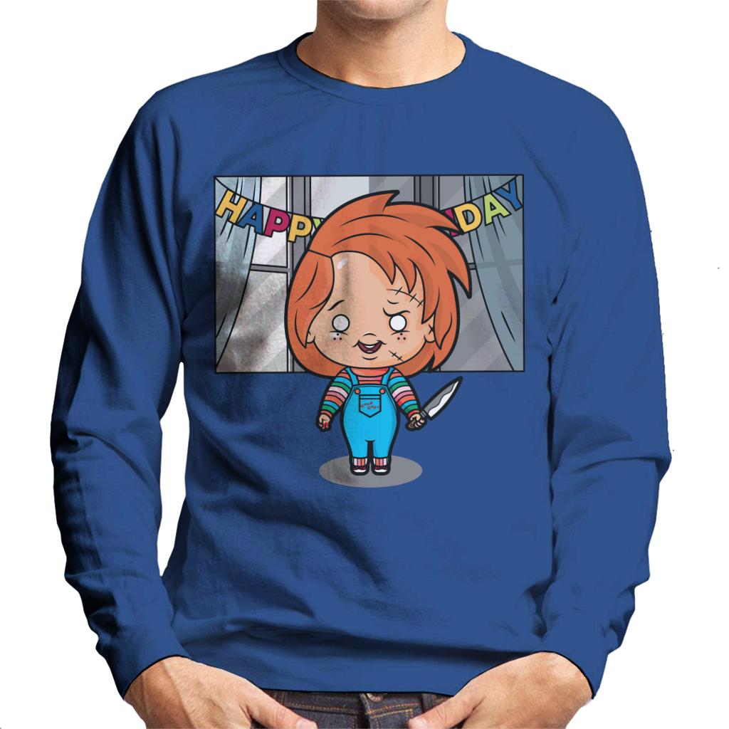 Chucky Happy Birthday Kawaii Men's Sweatshirt-ALL + EVERY