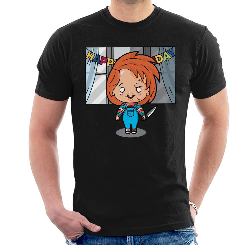 Chucky Happy Birthday Kawaii Men's T-Shirt-ALL + EVERY