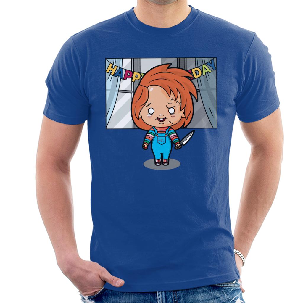 Chucky Happy Birthday Kawaii Men's T-Shirt-ALL + EVERY