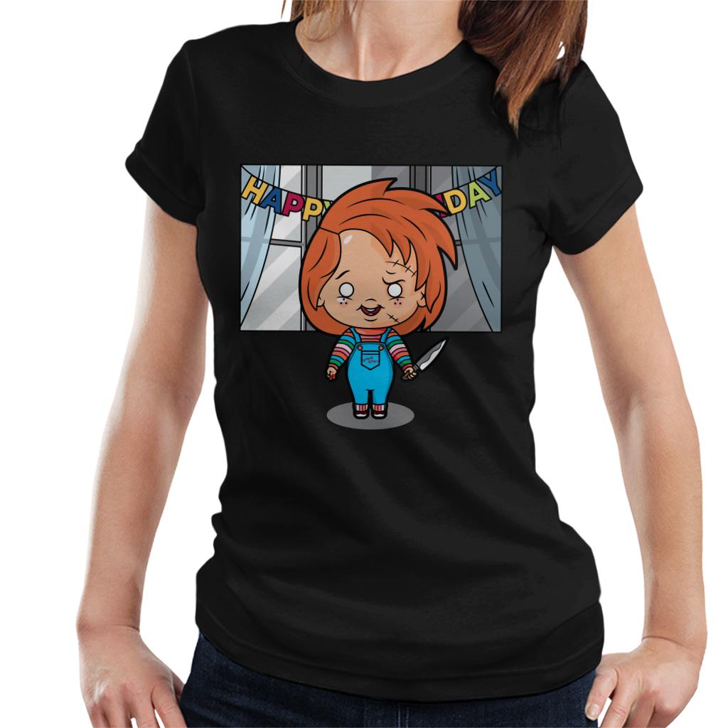 Chucky Happy Birthday Kawaii Women's T-Shirt-ALL + EVERY