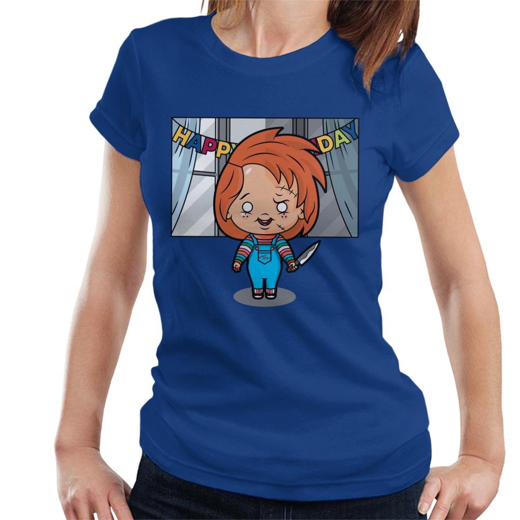 Chucky Happy Birthday Kawaii Women's T-Shirt-ALL + EVERY