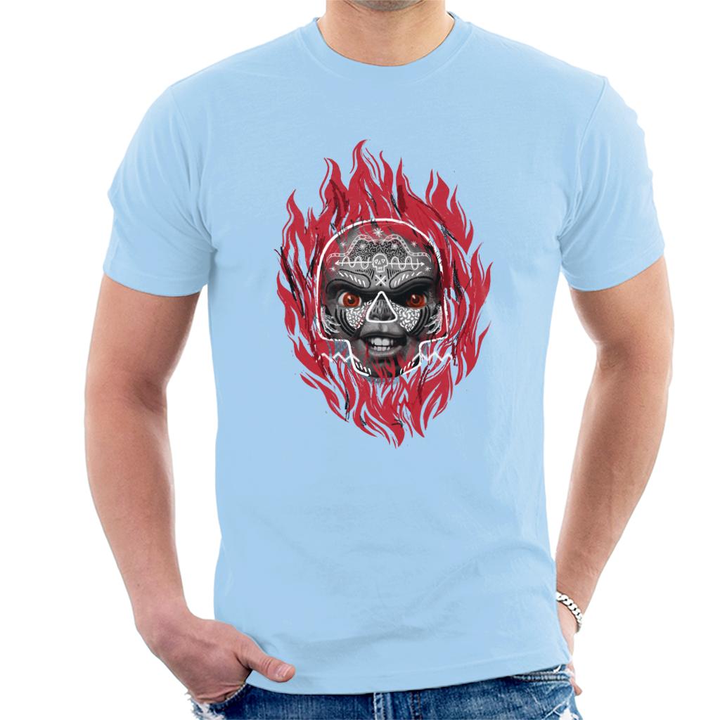 Chucky Flames Men's T-Shirt-ALL + EVERY