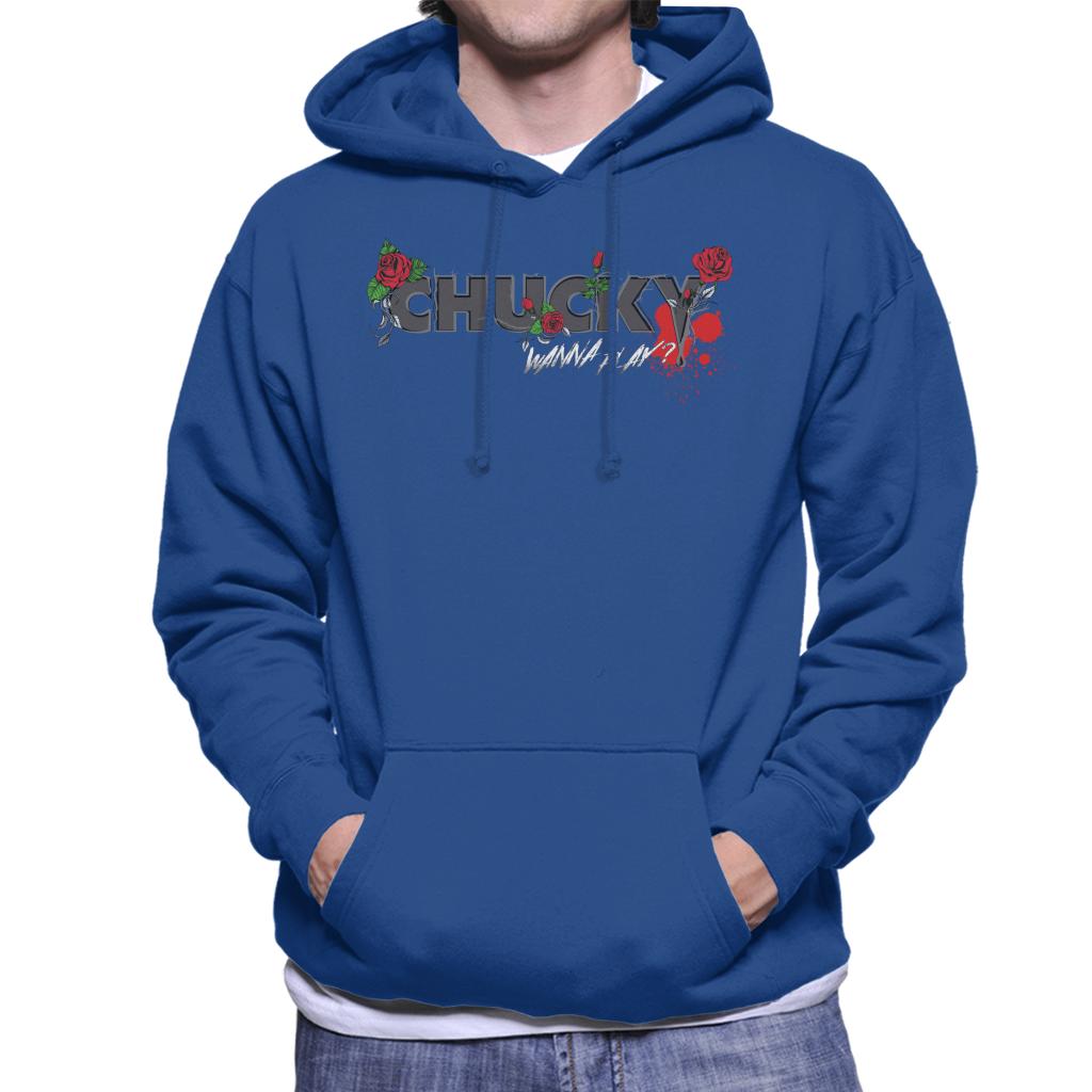 Chucky Wanna Play Floral Logo Men's Hooded Sweatshirt-ALL + EVERY