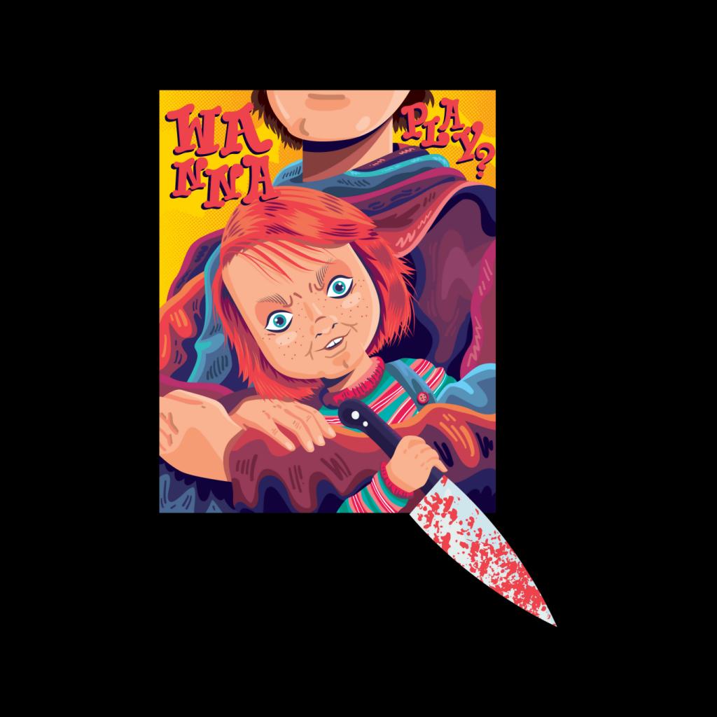 Child's Play Chucky Wanna Play Knife Men's T-Shirt-ALL + EVERY