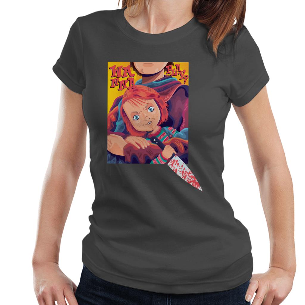 Child's Play Chucky Wanna Play Knife Women's T-Shirt-ALL + EVERY