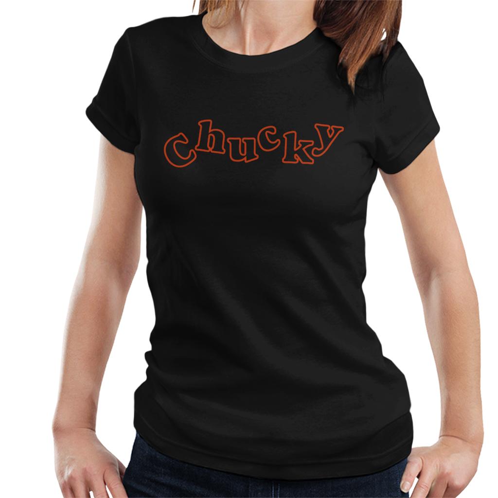 Child's Play Chucky Playful Font Women's T-Shirt-ALL + EVERY